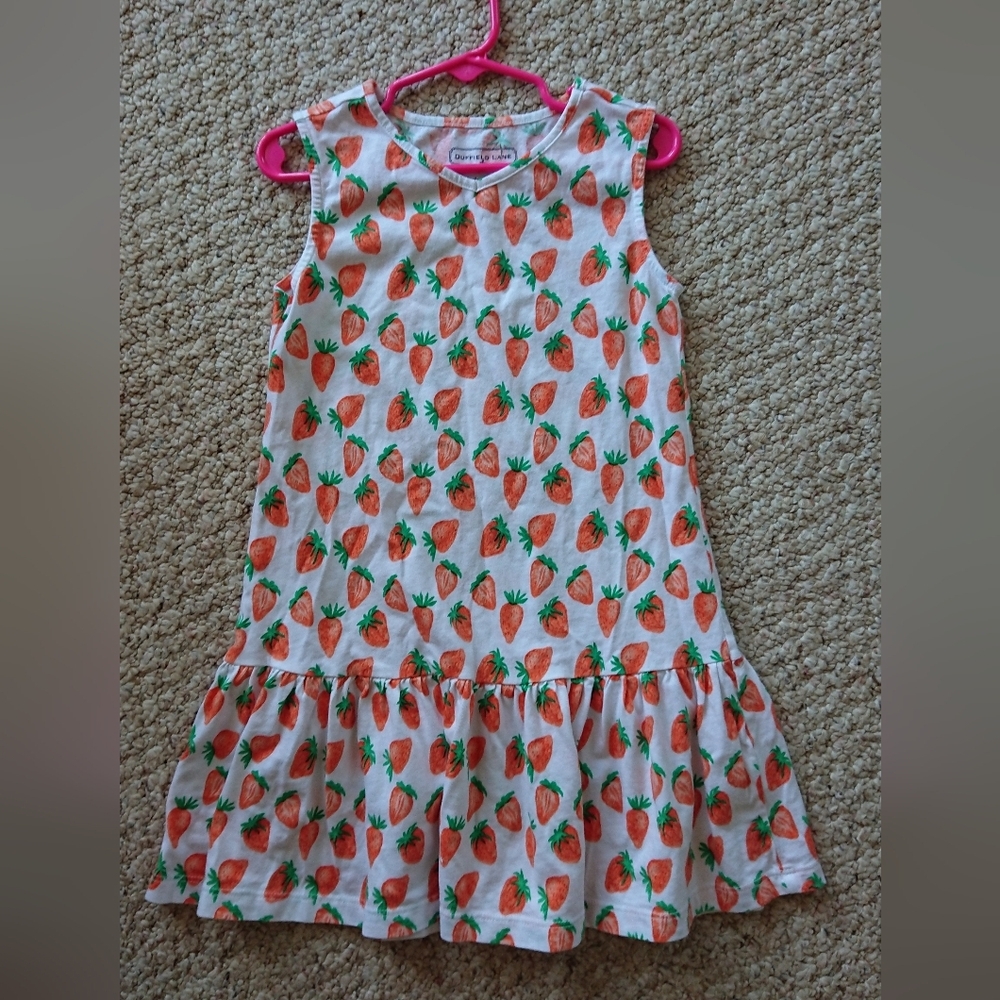 Duffield Lane Girls Layla Dress in Strawberry Fields size 5/6 - Picture 6 of 10